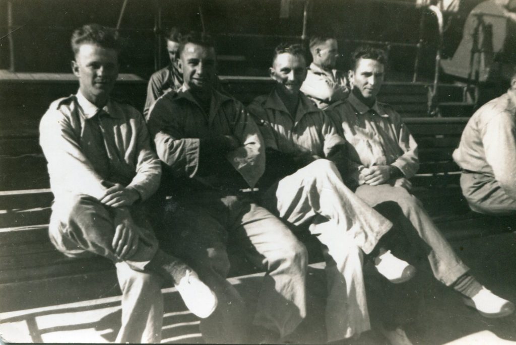 Left to right - Bert Norton, Jim Dore, Johnny Gilmour, Clarrie McDonald