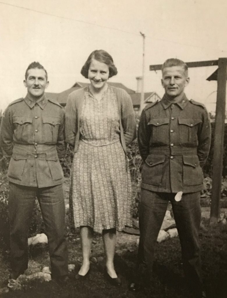 Wally Worth, unknown lady and Harry Pickett