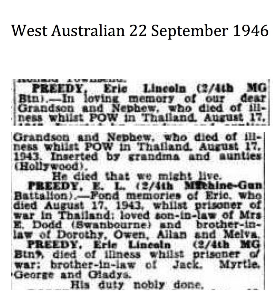 Preedy West Australian 22 September 1946
