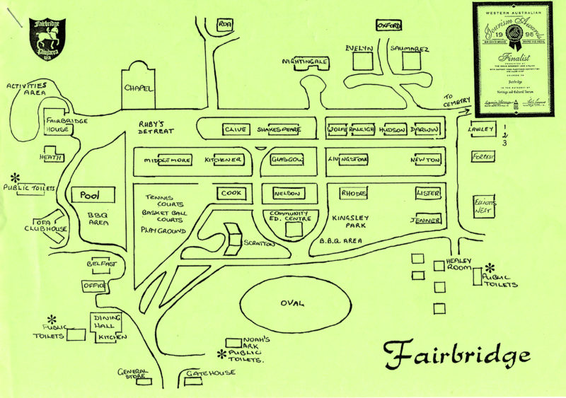 Map of Fairbridge 1996