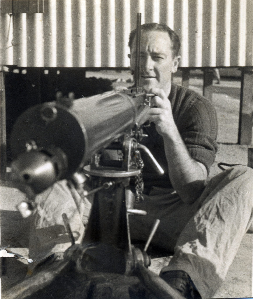 Laurie McGrath and Vickers Machine Gun