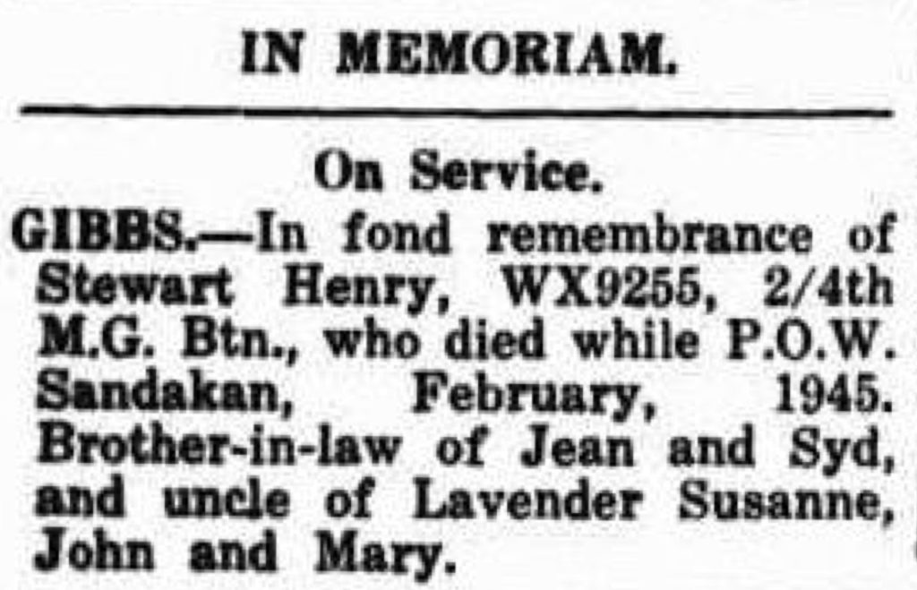 Gibbs Stewart Henry Albany Advertiser (WA _ 1897 - 1950), Monday 25 February 1946, page 1