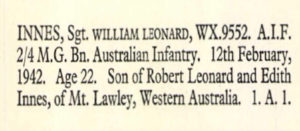 Innes William Leonard 