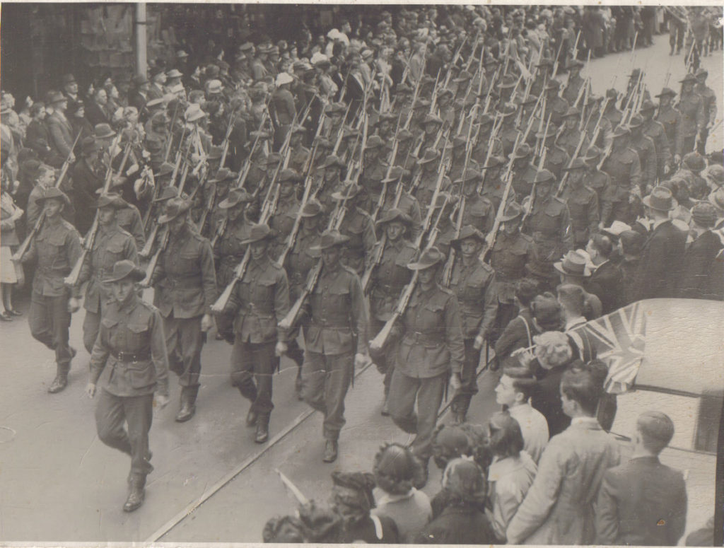 8th Platoon marching in Perth