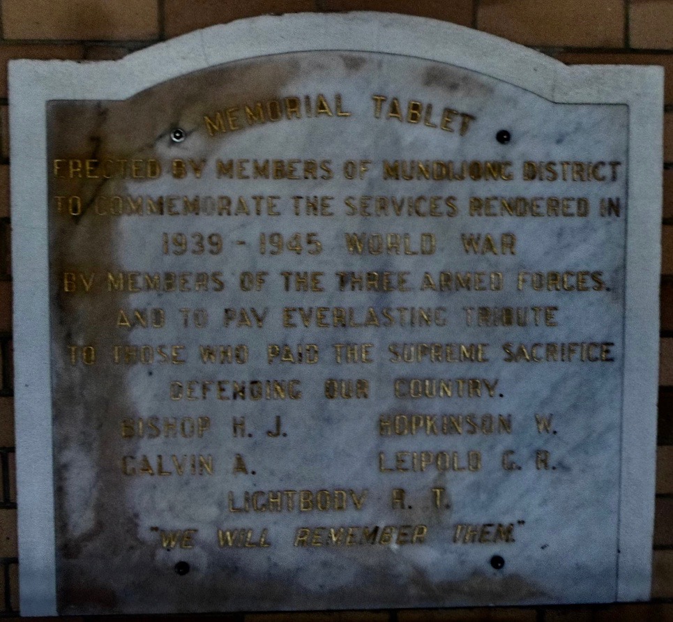 Mundijong WW2 Memorial